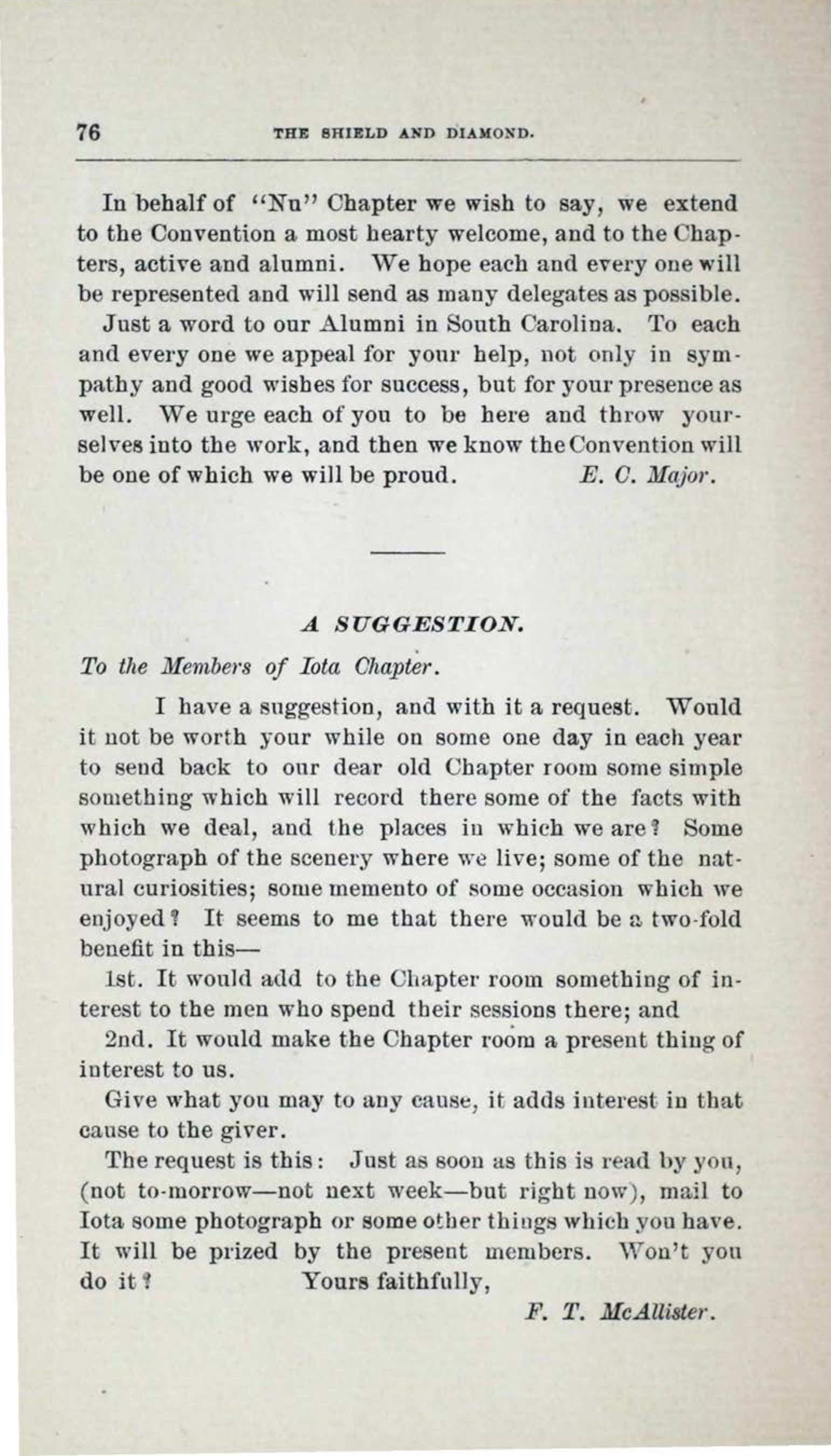 A Suggestion, February 1900